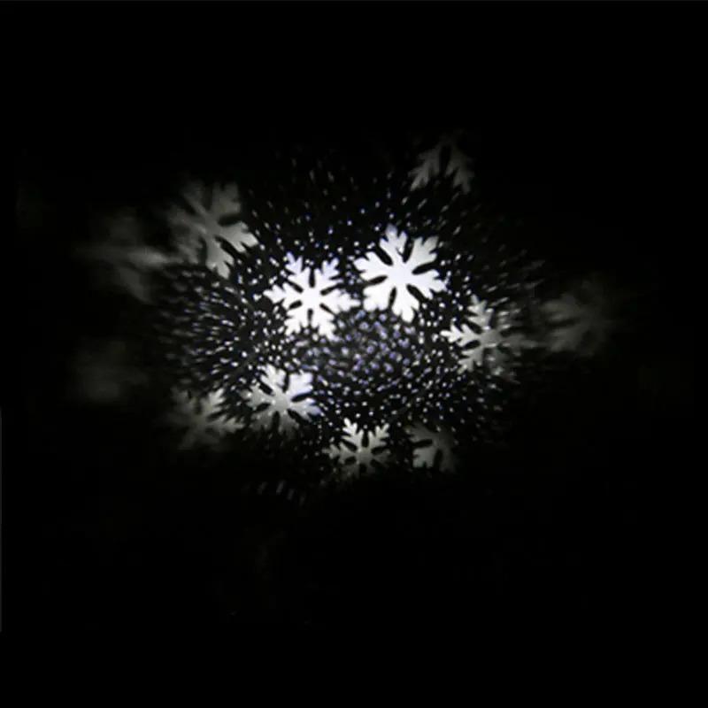 Snowflake Stars Christmas Tree Toppers Built-in LED Xmas Tree Lighting 3D Glitter Projection Silver Gold Party Decor
