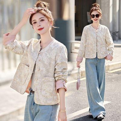 Women's 2025 Spring/Autumn Elegant Slimming Short Tang Style Jacket