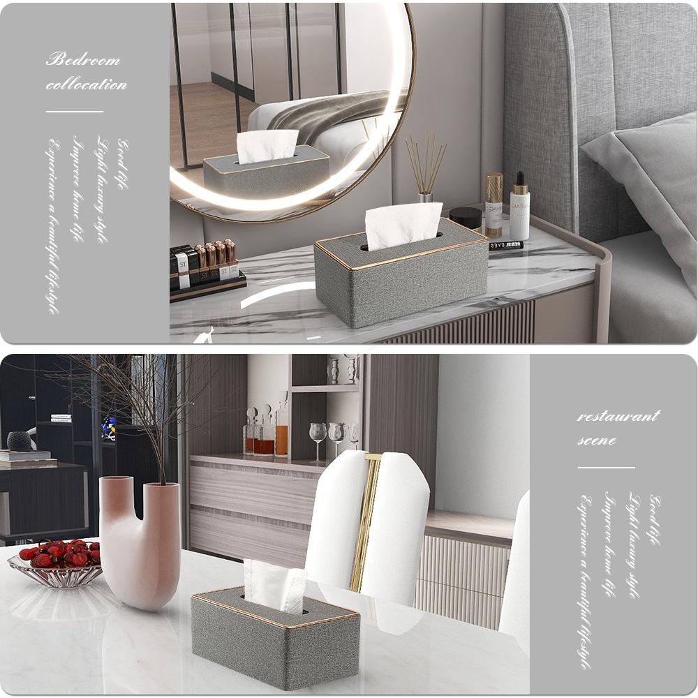 NEW Arrival! Marble Towel Dispenser Faux Leather Tissue Box Cover Holder Elegant Royal Car Home Napkin Towel Tissue Holder Case