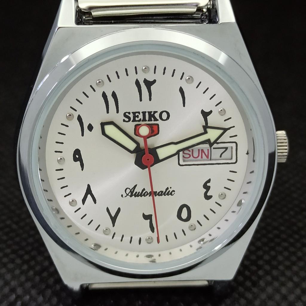RENOVOVANÉ VINTAGE SEIKO 5 AUTO 6309A JAPONSKÉ PÁNSKÉ ARABICKÉ HODINKY 533d-a280114-9