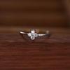 18K Gold-Plated Zirconia Clover Ring in 925 Sterling Silver - Elegant French-Inspired Design
