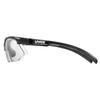 Photochromic Sports Sunglasses for Road UV Sportstyle 802 V Black [Uvex] Cycling, Bikes, Running, Anti-Fog, Protection,