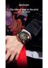 Sanda Men's Classic Quartz Wristwatch with Silicone Band, Three Sub-dials, Calendar & Luminous Markers.