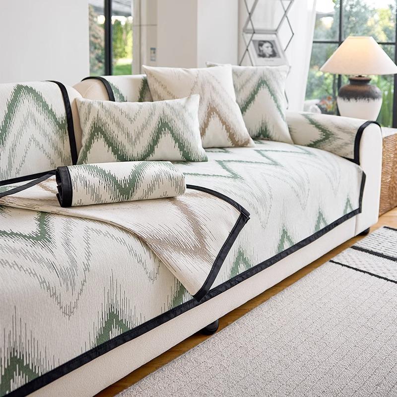 Chenier Sofa Cushion Is Universal In All Seasons, Dirt-Resistant And Non-Slip Seat Cushion, High-End Light Luxury Straight Row Sofa Cover Cloth