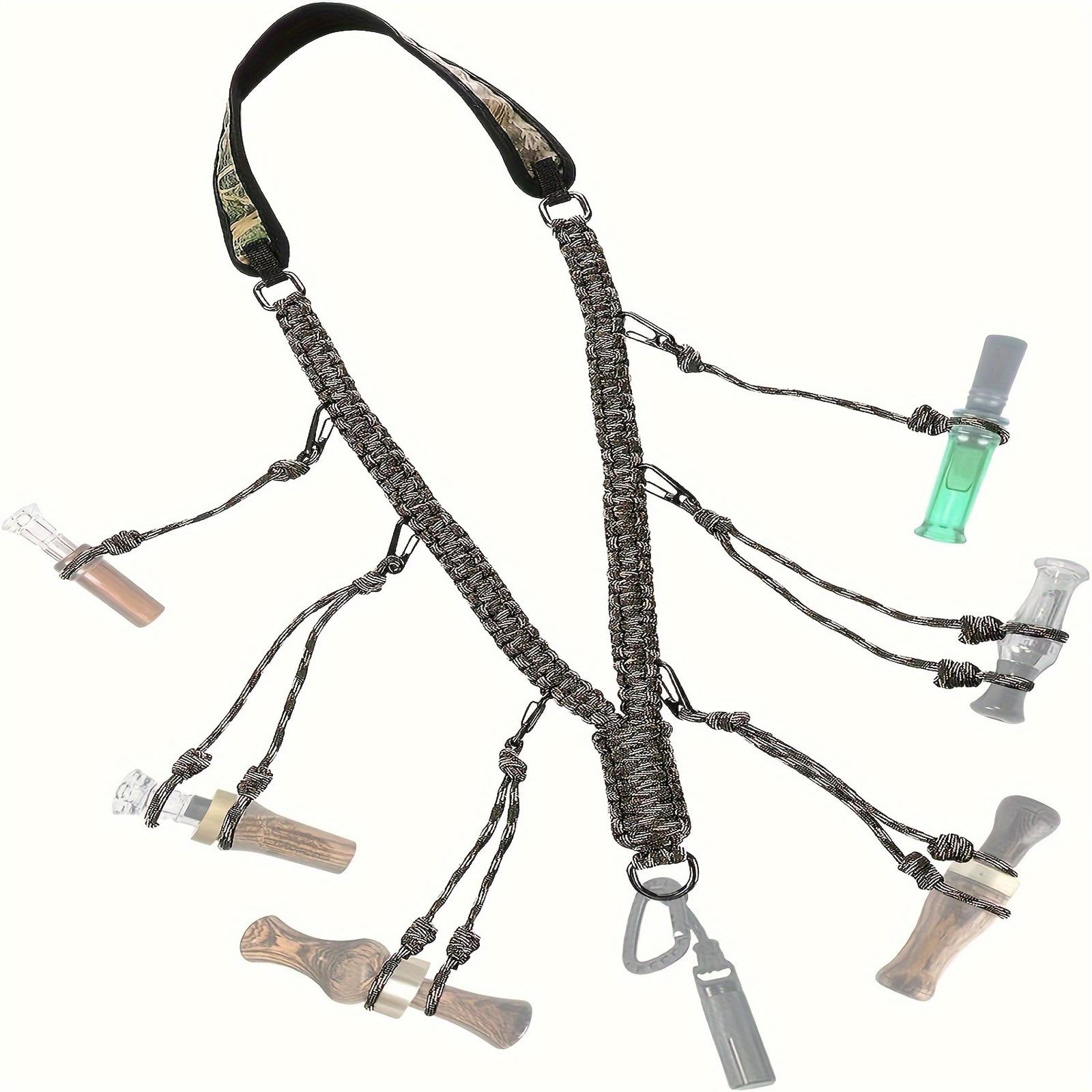 

Call Lanyard Paracord Hunting Calls, Adjustable Loops Outdoor Gear For Pheasant Waterfowl Hand One Size
