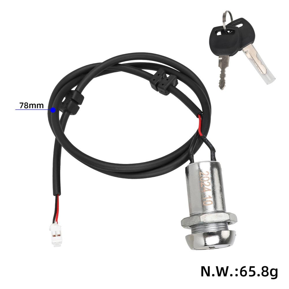 Elektroroller Wasserdichtes Zündschloss mit 2 Schlüsseln für KuKirin G4 E-Scooter Power Lock Zündschalter Roller Modifizierte Teile