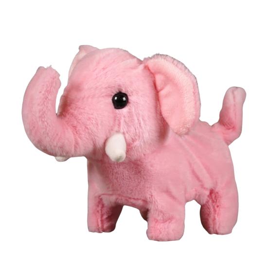 Kids Electric Plush Animal Toy Walking Interactive Robot Elephant Sheep Alpaca Panda Plushie Toy Toddlers Educational Simulation Animal Toy