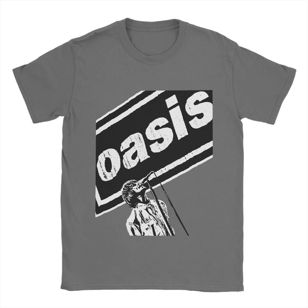 Unisex T-Shirt Oasis Hipster Cotton Tee Shirt Short Sleeve Rock Band Printed T Shirts O Neck Tops Plus Size Top Clothing
