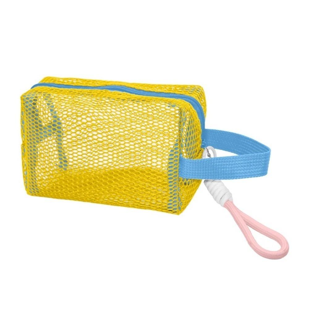 New Dopamine Cosmetic Storage Bag Large Capacity Handheld Makeup Bag Lightweight Mesh Storage Organizer Travel