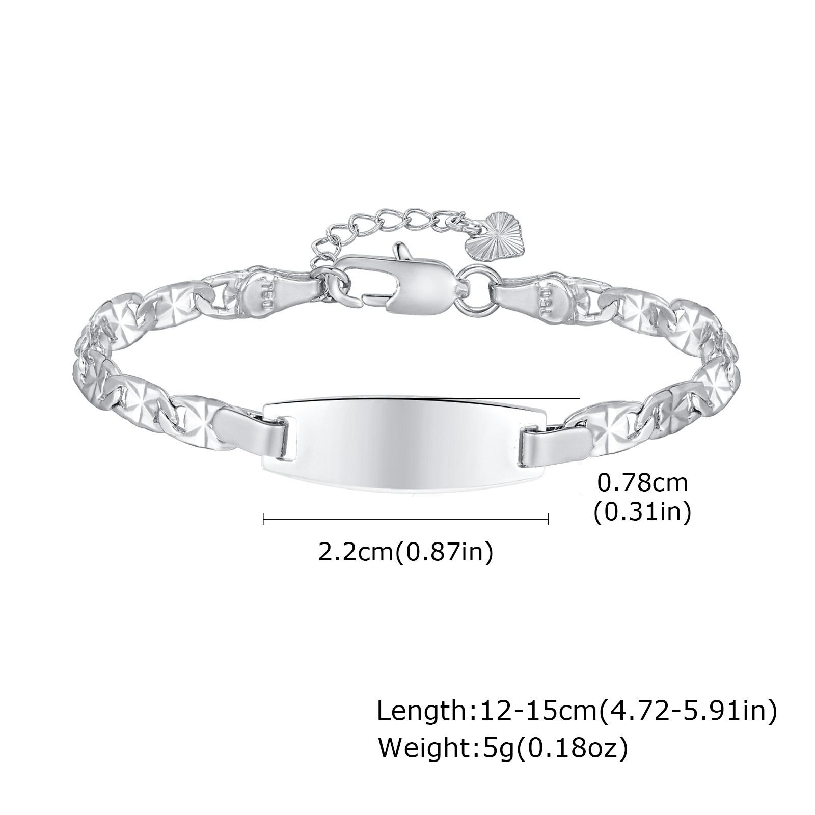 

Personalized Baby Bracelet Engraved Name ID Wristband Adjustable Stainless Steel Kids Children Jewelry Birthday Gift