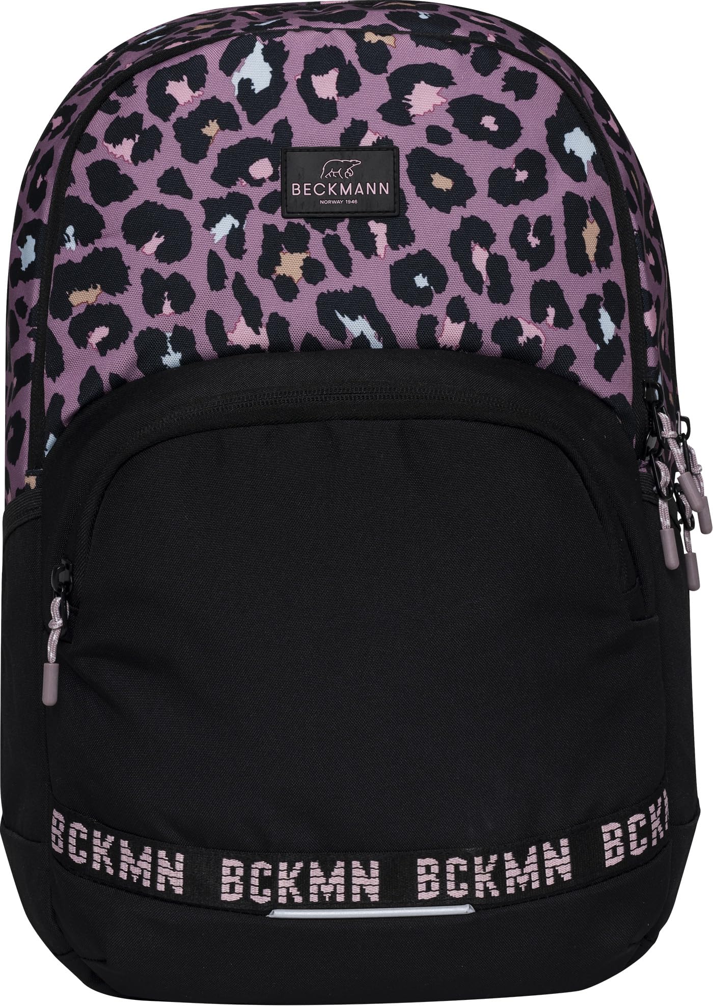 

BECKMANN Norway SPORT Junior Dark Safari Backpack for Kids and Women, Nordic Ergonomic Lightweight Backpack with Rain Cover