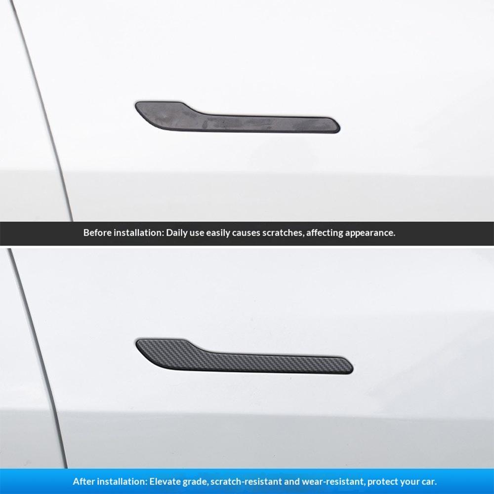 For Tesla Model 3 Y YL Highland Juniper Car Interior Door Switch Button Trim Sticker Door Handle Protector Wrap Cover Accessorie Interior Mirrors 6