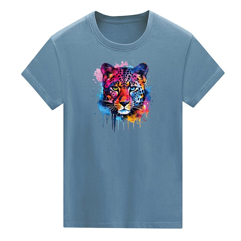 Serious Tiger Iron On Patches Fashion Heat Press Appliqued Jeans Stripes Diy Accessory Sticker Thermal Sticker On Clothes Animal