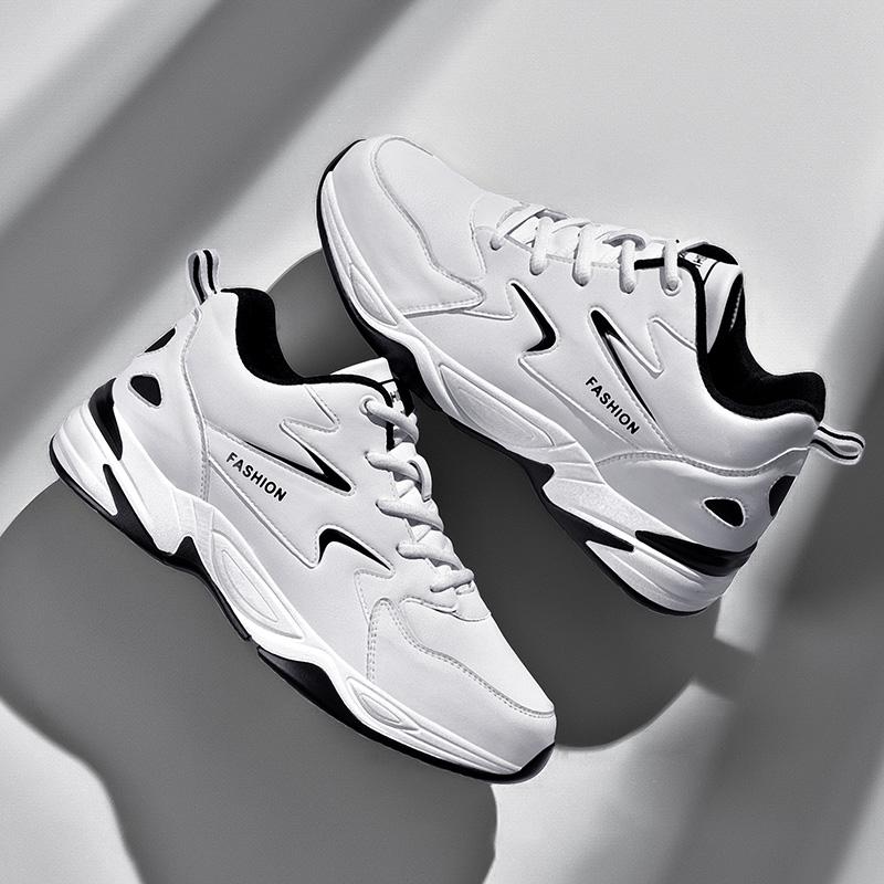 Fashion High-Top Leather Basketball Training Men Casual Sports Shoes Classic Running Comfortable Outdoor Breathable Flat Jogging Man 48