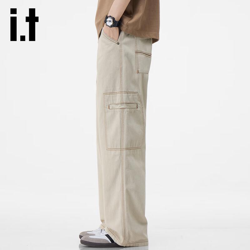 Izzue IT Men's Pure Cotton Relaxed Straight Jeans