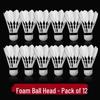 Yibei Professional Outdoor Goose Feather Badminton Shuttlecocks (12-Pack)