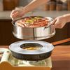 Steamer Ring Adapter Rack Stainless Steel Steamer Holder Kitchen Accessories Steamer Adapter Mats for Baking Cooking Bread