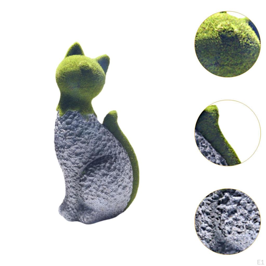 Künstliche Katzenstatue Harzornament Geburtstagsgeschenk Niedliche Partygeschenke Kunsthandwerk Simulationstier