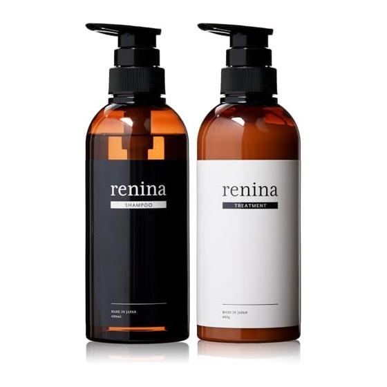 renina shampoo treatment set [Night care with plenty of beauty ingredients x Damage care that moisturizes to the tips of the hair x 400ml each x