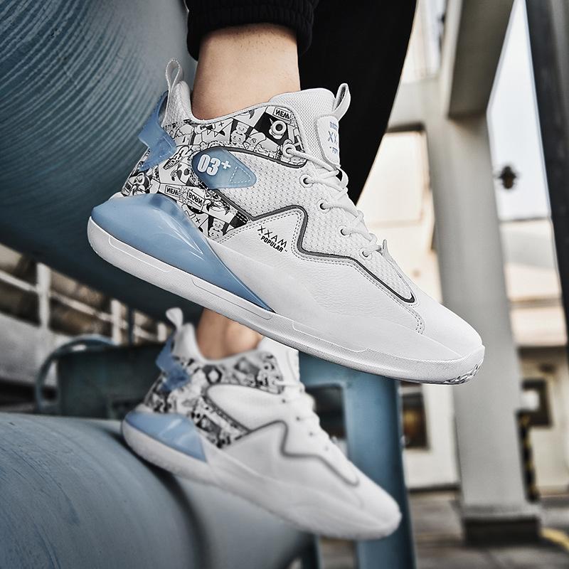 

Мужские трендовые баскетбольные кроссовки на воздушной подушке с амортизацией и высококачественная спортивная обувь для бега 45