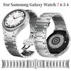 Cinturino in Metallo per Samsung Galaxy Watch 7 6 5 4 44mm 40mm Braccialetto in Acciaio Inossidabile Orologio 6 4 Classic 47mm 46mm 43mm Cinturino
