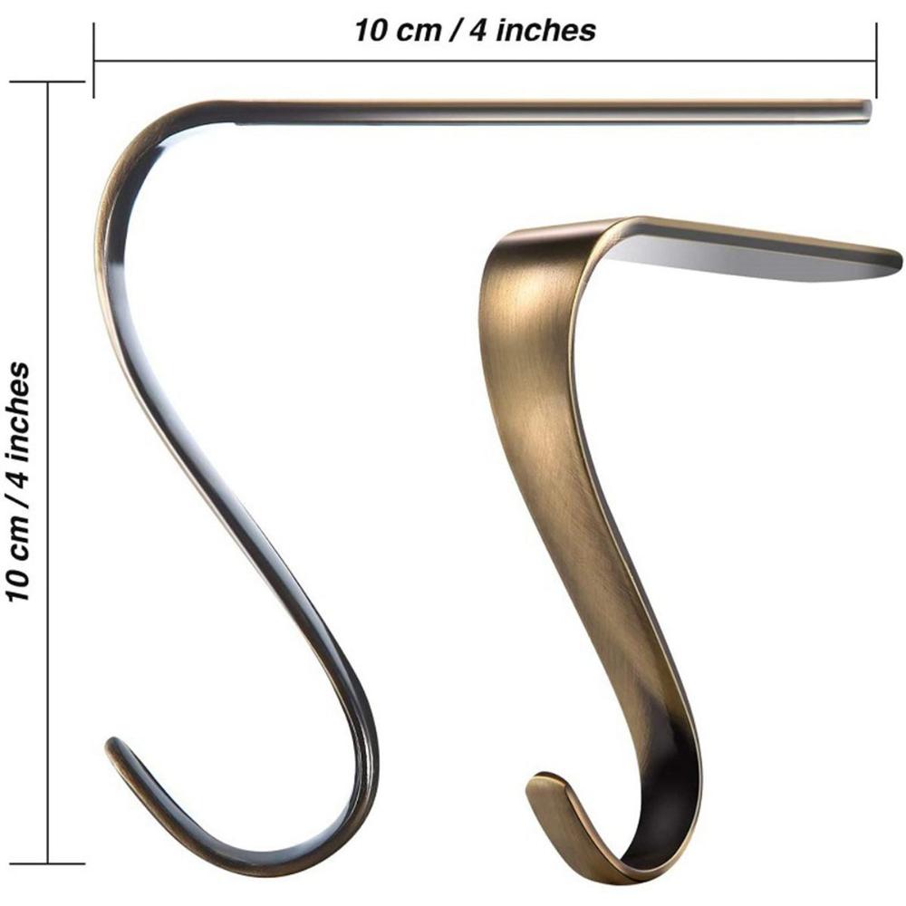 Multifunctional Metal Grips Garland Mantel Hooks Christmas Stocking Holders Stockings Clip Hanger