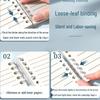Detachable Coil Notebook: A5/B5 Thickened Loose-Leaf with Horizontal Lines and A4 Grid