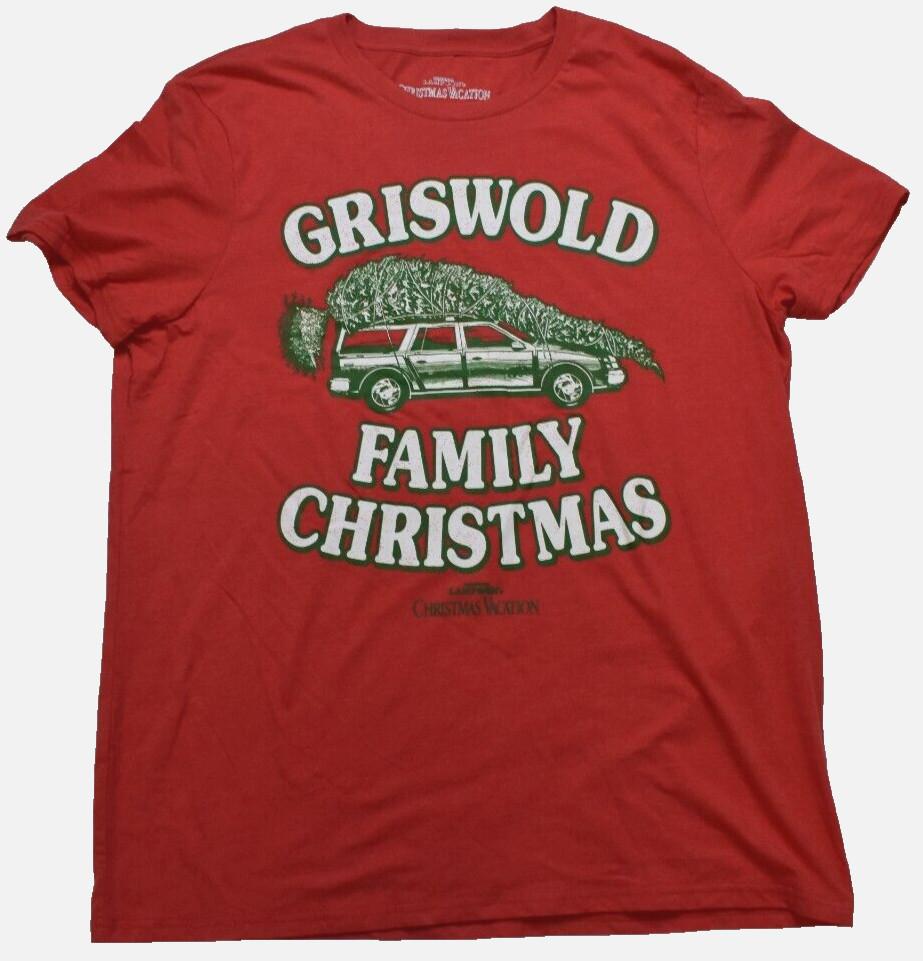 National Lampoons Christmas Vacation Mens Griswold Family Vacation Shirt New 2XL M