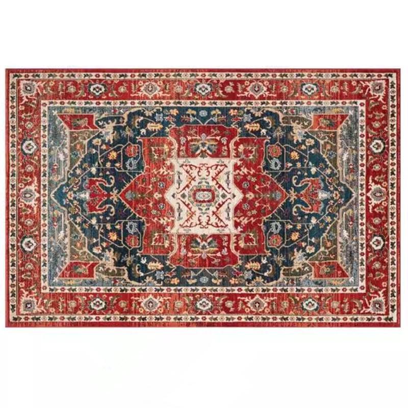 American Retro Persian Rug for Living Room, Bedroom, Study, or Tea Table - Turkish Moroccan Style Carpet 50x80cm Crystal Velvet