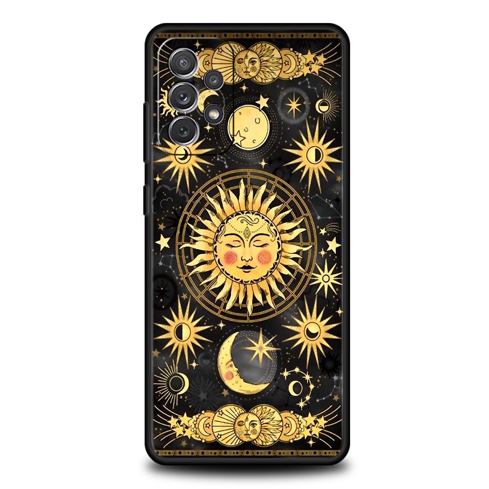 Moon Sun Phone Case For Samsung Galaxy A17 A07 A55 A35 A25 A15 A05s A33 5G A31 A23 A21s A13 A41 A73 A53 A51 A71 A03s S10 Cover