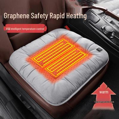 Graphen Beheiztes Autositzkissen - Winter Plüsch 12V USB Elektrisches Pad