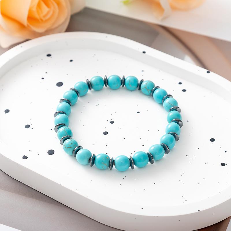 Fashionable 8mm Natural Stone Volcanic Rock Bracelet Black Gallstone Tree of Life Beaded Bracelet Healing Stone Bead Bracelets