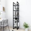 Day and Night - Day and Night 5-tier Shelving In Gray Engineered Wood 40x30x175 Cm