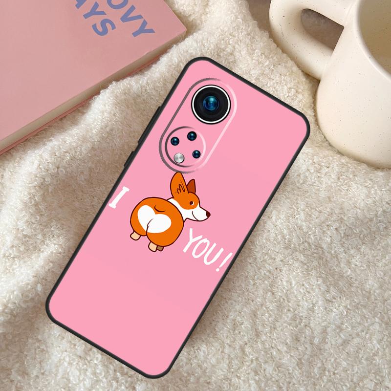Cartoon Corgi Case For Honor 200 Lite Magic 7 5 6 Pro Honor X9c X9b X9a X8b X8a X8 X9 50 70 90 Lite Coque