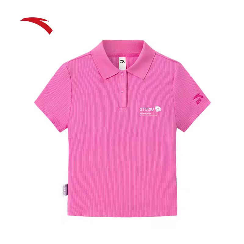 Anta Women s Slim Fit Polo Short Sleeve Top M