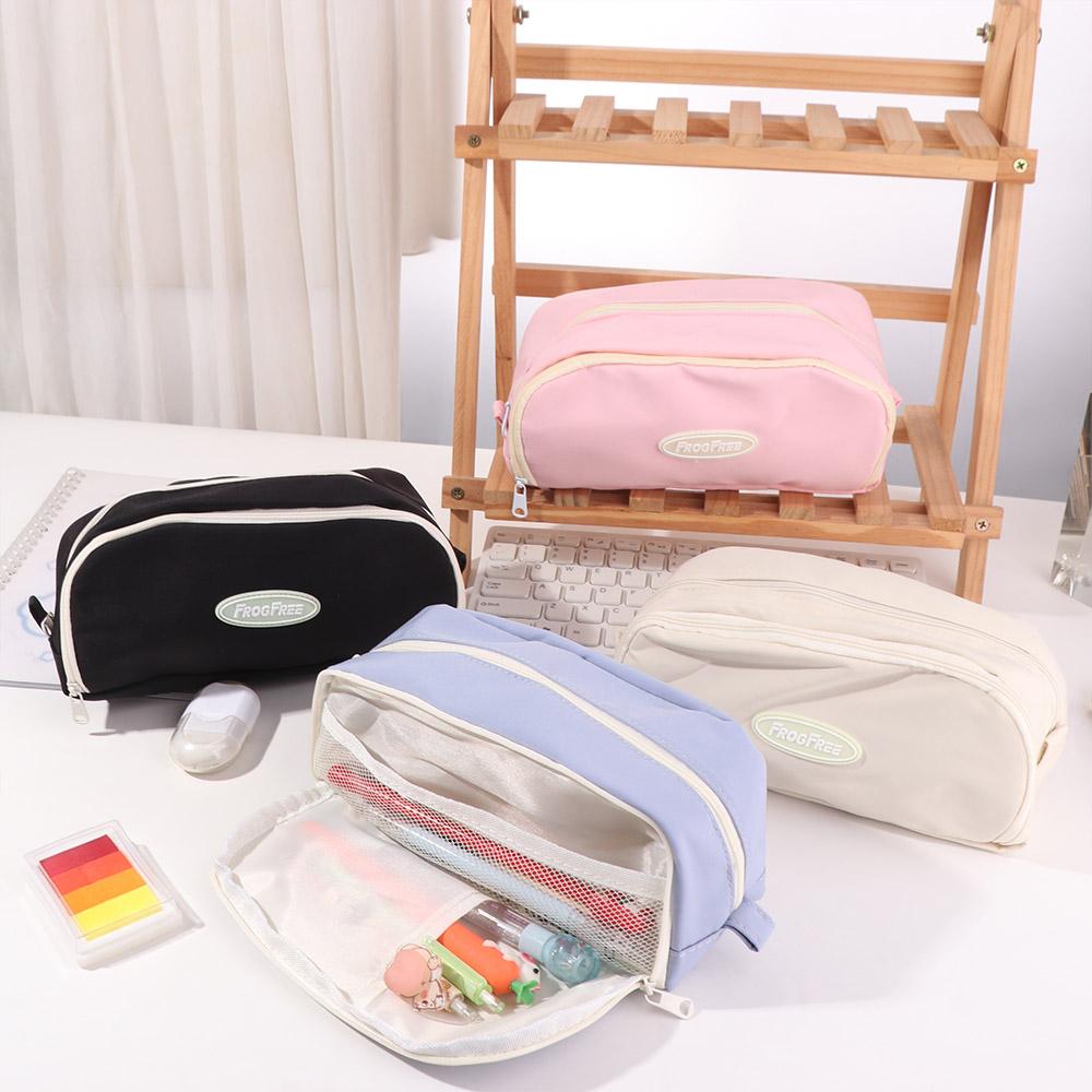 Großes Federmäppchen Einfaches Design Doppellagiges Federmäppchen Schultüten-Tasche Zurück zur Schule
