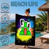 Colorful Game Friends Beach Towel, Microfiber Beach Towel, Perfect For Pool, Beach, Travel, Home Decor Beach Party Fan Gifts