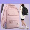 Stylish Unisex Nylon Backpack For Outdoor Travel Casual School With Comfortable Shoulder Straps