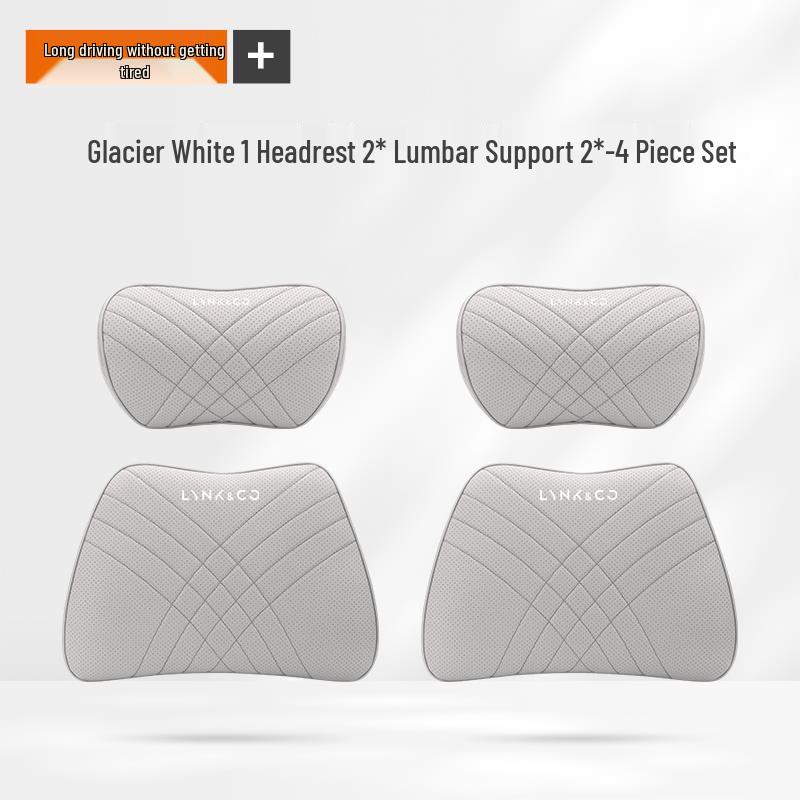 Lynk & Co Car Neck Pillow & Seat Back Cushion for Models 01, 02, 03, 05, 06, 08, 09 - Interior Decoration Accessory.