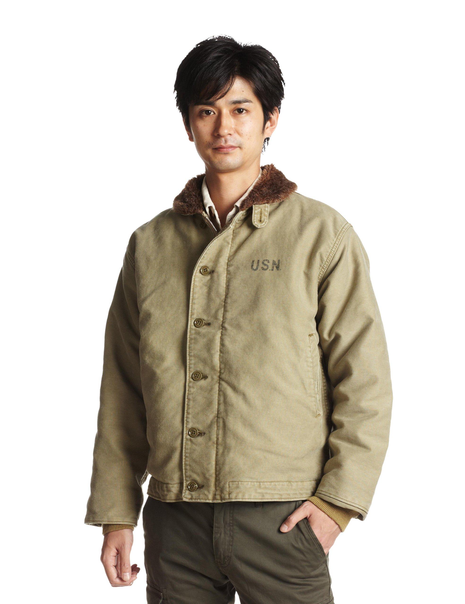 

HOUSTON USED WASH DECK Jacket Military Jacket TAN Tan 42 (Houston) N-1 5N-1UD