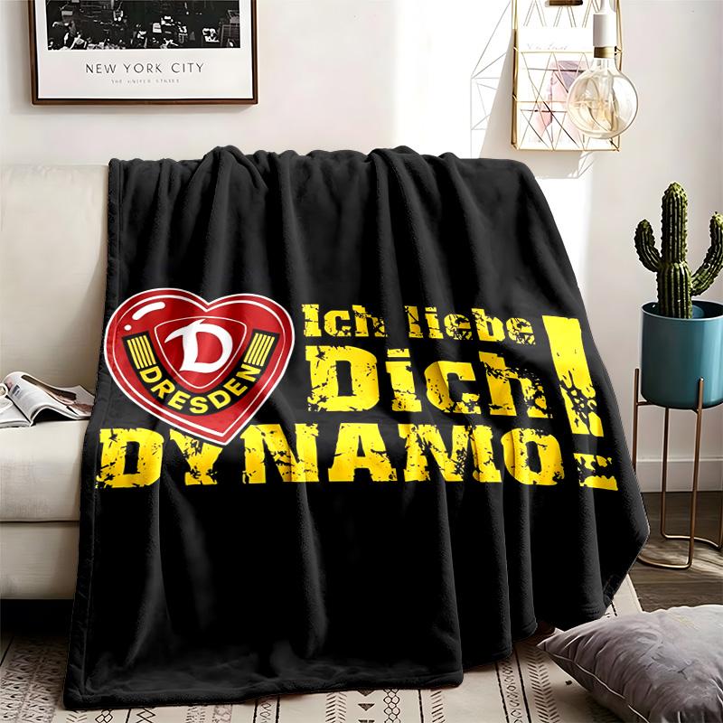 SG Dynamo Dresden Themen-Decke Geeignet für Betten Sofas und Camping Perfekt für Männer und Frauen Komfortable Bettwäsche das ganze Jahr über