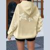 Ladies Spring Autumn Casual Hooded Long Sleeve Big Pocket Sea Turtle Printed Pullover Hoodies Sweatshirt Top