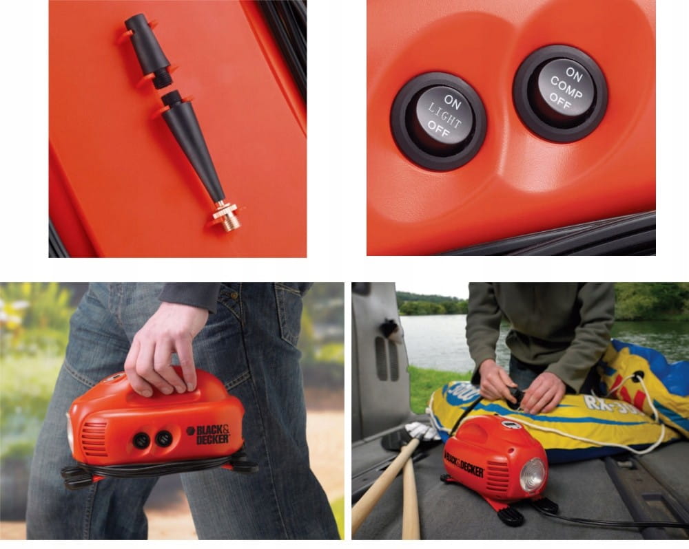 Black+Decker Compressor / Mini Compressor 12V 8.3Bar Asi200
