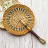 High-End Summer Straw Fan, Hand-Woven from Seagrass, for Cooling, Baby Decoration, Traditional Summer Mosquito-Repelling Hand Fan