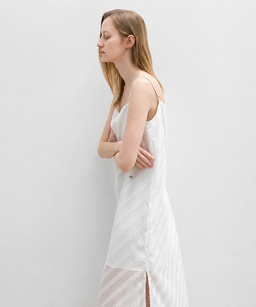 Atelier Nine Feather Stripe Jacquard Dress (Op-6329)