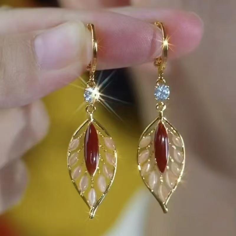 Korean-Style Elegant Rhinestone Ball Earrings - Versatile, Fashionable, and Ultra-Shiny Design.