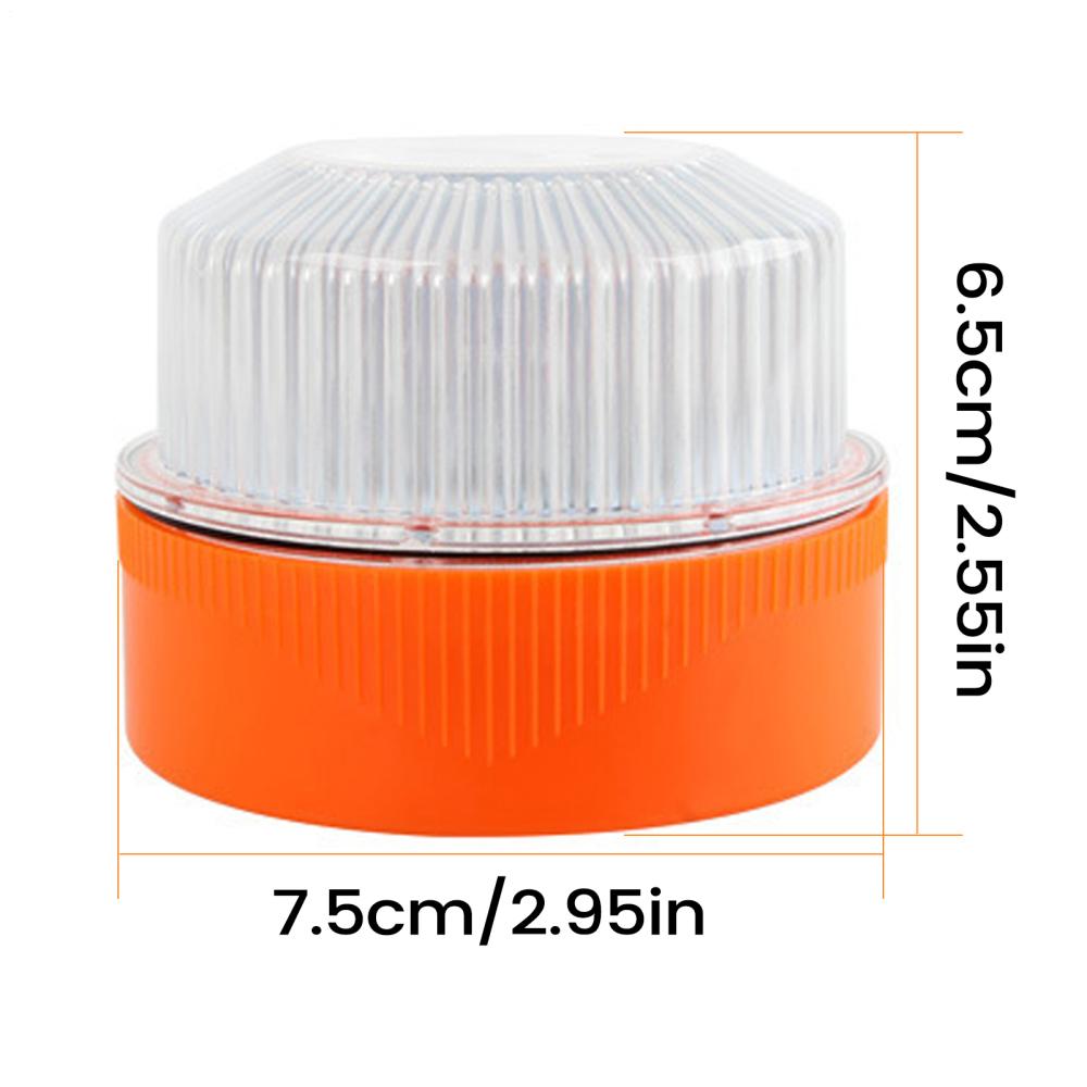 

LED Strobe Lights LED Magnetic Double-Mode Auto Accessories with Battery Amber Strobe Lights for Trailer Construction Work