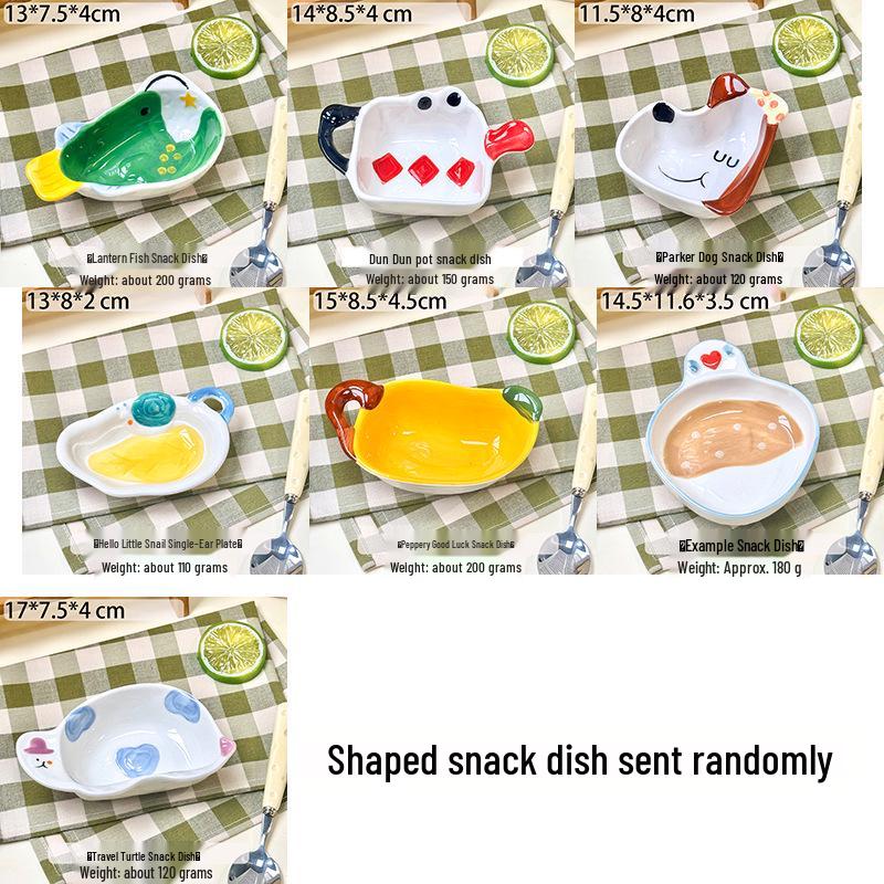 Hand-Painted Ceramic Dipping Dish for Sauces & Condiments