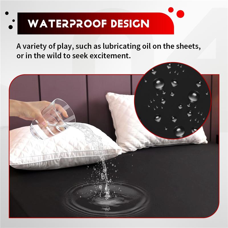 A20F-Waterproof Bed Sheets PVC Adult Sex Bed Sheets Sexy Game Hypoallergenic Mattress Cover King Bedding Sheets 220X2cm
