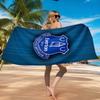 Fc Crest Design Printed Microfiber Beach Towel, Soft And Absorbent, Quick-Dry, Ideal for Summer Travel, Beach Essential, Swimming Pool